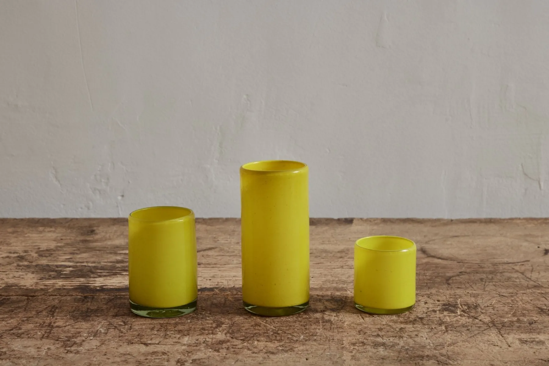 Yellow Straight Tall Glass*NICKEY KEHOE Outlet